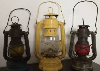 Lampy naftowe z pocz. XXw. NIER Feuerhand 2szt + 1 gratis