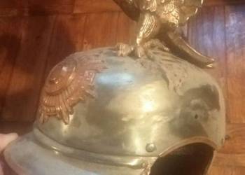 Hełm paradne nakrycie głowy Kask kirasjerski z paradnym orłem na kask