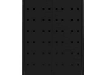 vidaXL Obudowa na 5 koszy na śmieci, czarna(SKU:3279980)