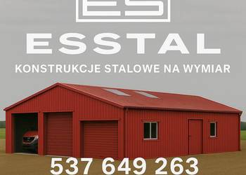 Garaż Blaszany kolory RAL + Wysoki Wjazd Hala – ESSTAL-