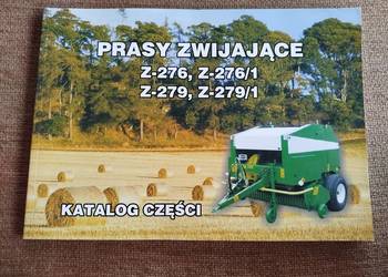 Katalog części zamiennych Sipma prasa zwijająca Z-276 Z-276/1 Z-279 Z-279/1