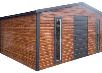 Schowek domek ogrodowy 4x3m drzwi 2 x okno drewnopodobny rynny TS1191