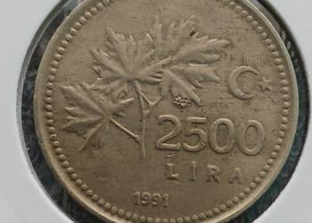 2500 Lira 1991 r.