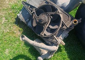 Chłodnica z wentylatorem oraz dmuchawa nagrzewnicy Fiat Tempra 1.4