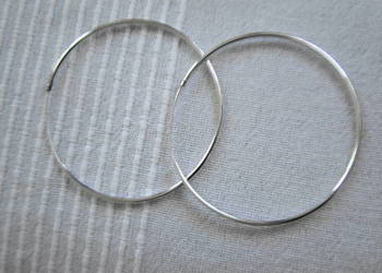 Wielkie koła kolczyki srebro 925