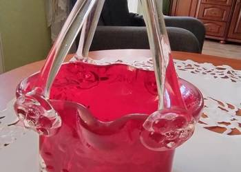 Czerwono-rubinowe szkło artystyczne