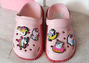 Chodaki klapki dziecięce typu crocs piankowe basen 15 cm