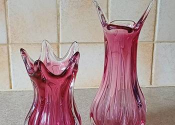 vintage czeskie szkło