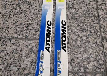 Narty biegowe ATOMIC 190 cm + wiązania NNN + łuska