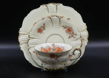 Komplet śniadaniowy Sorau Żary, piękne reliefy, 1928 - 45, UNIKAT!!!