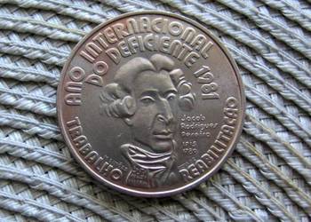 Portugalia 100 Escudo 1981r - Międzynarodowy Rok Osób Niepełnosprawnych