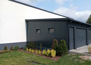 Garaż z płyt warstwowych 6x6