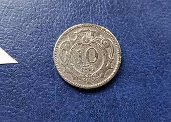 Stare monety 10 halerzy 1893 Austria Stare monety 10 halerzy 1893 Austria