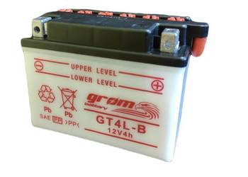 Akumulator motocyklowy GROM YB4L-B 12V 4Ah 60A P+