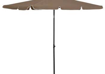 vidaXL Parasol ogrodowy na słupku, 210x140 cm, kolor taupe(SKU315546)