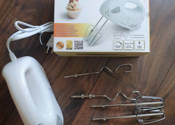 Mały MIKSER ręczny #ROBOT kuchenny 7 biegów + 4 końc #Nowy
