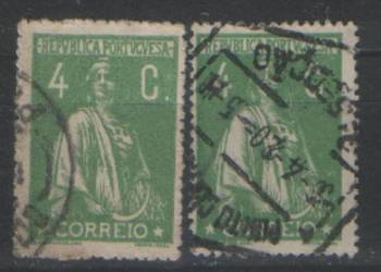 Zn. Portugalia Mi 225a, b kas  1917