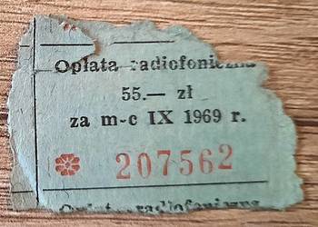 Opłaty radiofoniczne z lat 69 - 75 PRL