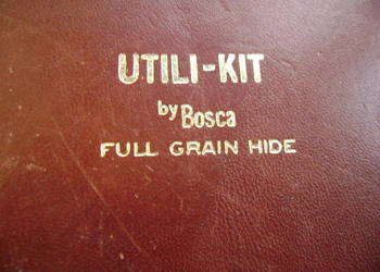 Starocie z PRL Moda UTILI-KIT by Bosca Luksusowa kosmetyczka ze skóryUNIKAT