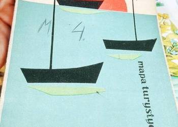 Wielkie jeziora mazurskie mapa turystyczna podróże książki Wielkie jeziora mazurskie mapa turystyczna podróże książki