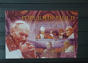 Znaczki. Papież Jan Paweł II Sierra Leone IV ** Ks Chr 192 ark 172