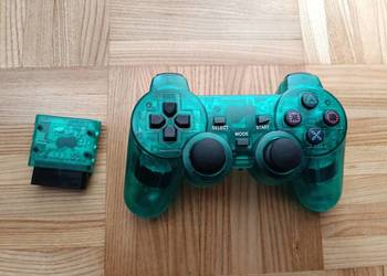 Pad bezprzewodowy PlayStation 2, PS2, zielony, nowy