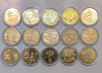 2zł GN okolicznościowe 15szt od 2008r - do 2014r. komplet