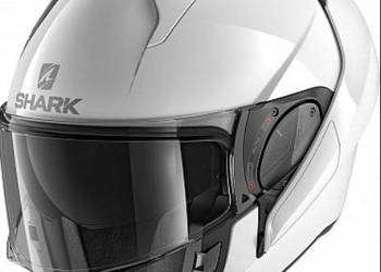 Kask SHARK EVO-ONE ES BIAŁY otwierana szczęka z homologacja