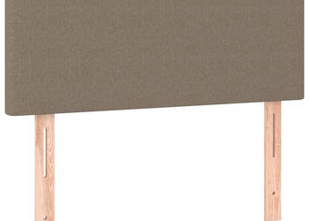 Zagłówek do łóżka taupe 100x5x78/88 cm tkanina WM-345768