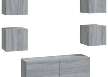 Wisząca szafka TV szary dąb sonoma materiał drewnopochodny WM-3120303