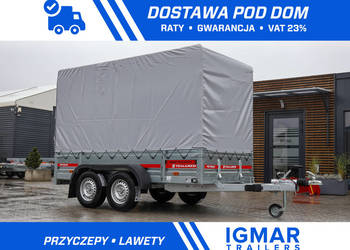 Przyczepka TEMARED PRO BRAKE 3015/2 dwuosiowa hamowana plandeka 140cm