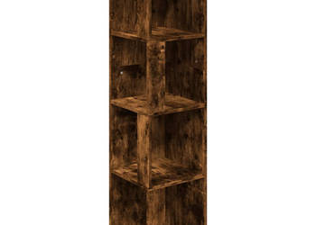 Szafka narożna przydymiony dąb 33x33x132 cm WM-816023