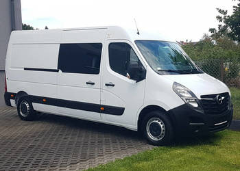 Opel Movano MASTER 7 OSÓB BRYGADÓWKA DŁUGI WYSOKI KLIMA TEMPOMAT KRAJOWY