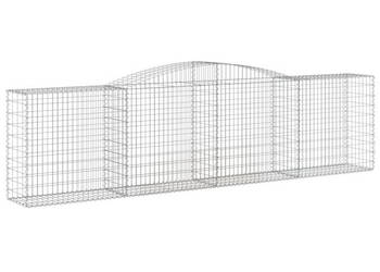 Łukowaty kosz gabionowy 400x50x100/120cm galwanizowane żelazo WM-153535