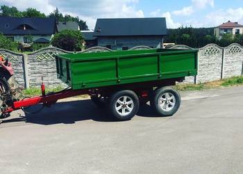 Przyczepa rolnicza kiprowana tandem 5 ton na trzy 3 strony