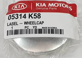 oryginalny dekielek KIA 58mm ASO kapsle dekle 1szt srebrny 1