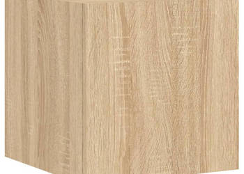 Ścienna szafka TV z LED dąb sonoma 305x35x30 cm WM-837222