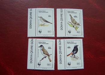 Cypr Płn 1990 MNH Mi. 275/78 Fauna Ptaki WWF  a