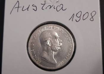 moneta srebrna Austrii z 1908r