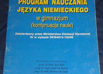 Program nauczania języka niemieckiego w gimnazjum - Zawadzka