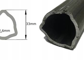 Rura wału WOM profilowana trójkąt 33x2,6mm 1m