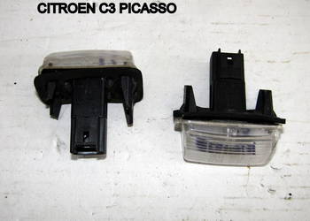OŚWIETLENIE TABLICY REJSTRACYJNEJ CITROEN C3 PICASSO