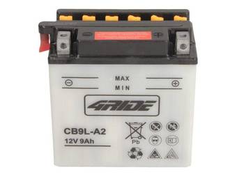 Akumulator motocyklowy 4 RIDE CB9L-A2 12V 9Ah 124A (Kwasowy, Prawy+)