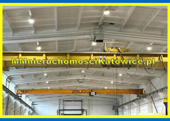 Hala produkcyjna do wynajęcia śląskie Radzionków przy A1, 2 suwnice biura …