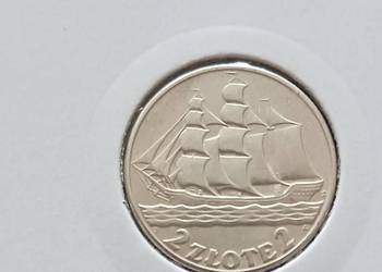 2 zł Żaglowiec 1936 r. - nr. 7 - srebro - oryginał - Cudeńko