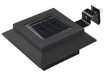 Kwadratowe lampy solarne na zewnątrz 6 szt LED 12 cm czarne WM-44468