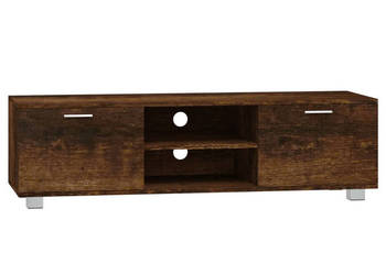 Szafka pod telewizor przydymiony dąb 140x405x35 cm WM-342626