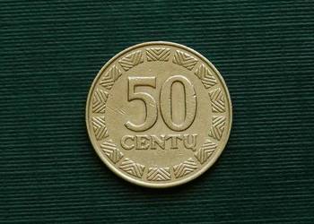 Litwa 50 centów, 1997r Litwa 50 centów, 1997r