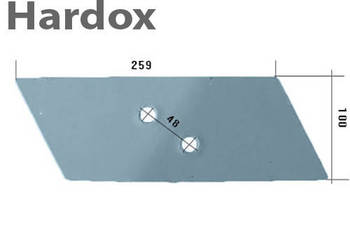Dłuto 100hektarów HARDOX 94609/L części do pługa OVERUM