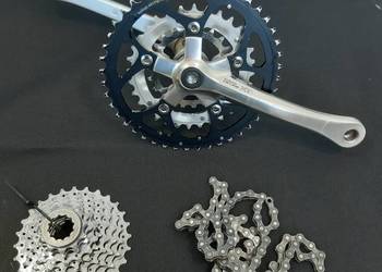 napęd SHIMANO DEORE XT / kaseta,korba,łańcuch